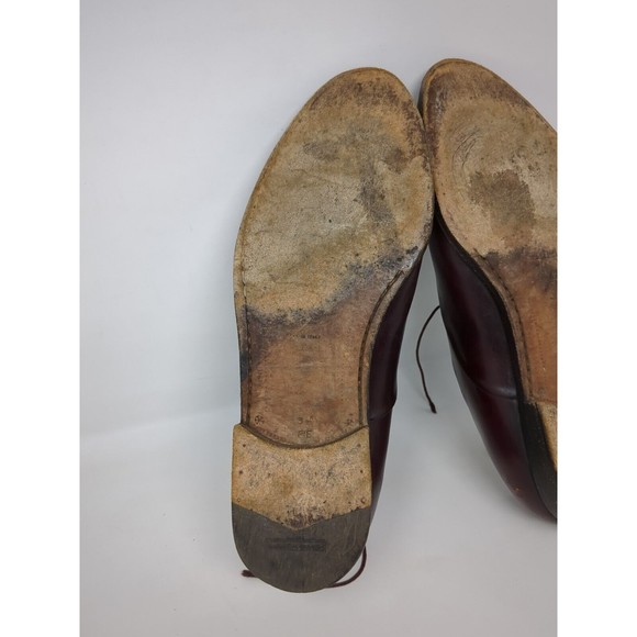 Salvatore Ferragamo Brogue Wingtip Oxford Burgundy Leather Lace Up Shoes 8.5 EE‎ main image 8